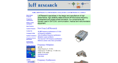 Desktop Screenshot of luffresearch.com